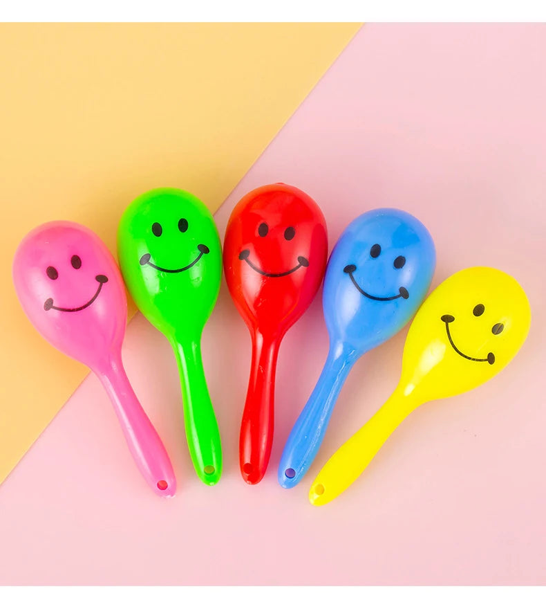 20pcs Mini Colorful Maracas – Sand Hammer Rattles for Kids, Party Favors & Baby Shower Gifts