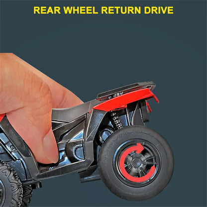 1:36 Alloy ATV Motorcycle Model – Diecast Metal Off-Road Beach Bike Toy Simulation for Kids Gift