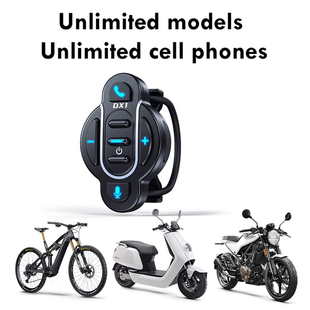 Universal Smart Bluetooth 5.4 Remote Control – Waterproof Wireless Media Controller for Helmet Earphone, Motorcycle & Bike Handlebar