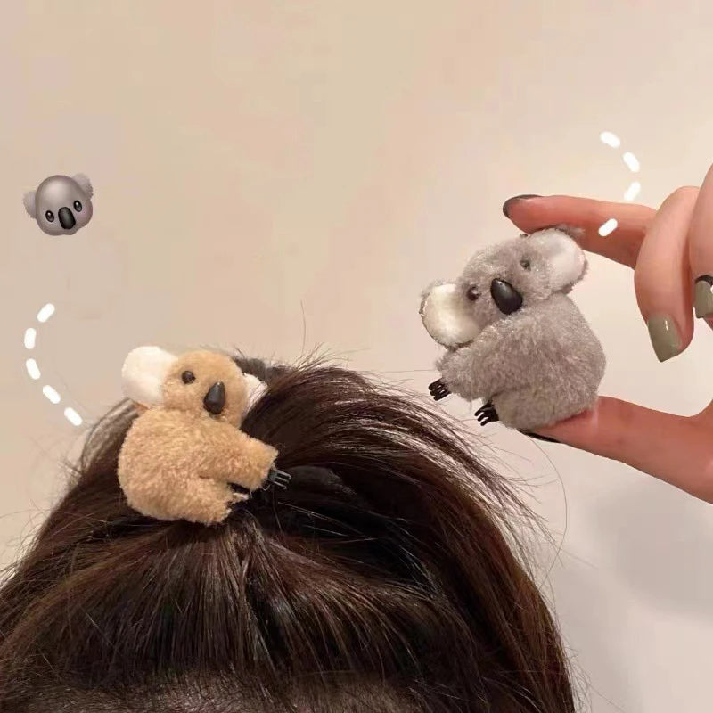 Koala Bear Hair Clips – Animal Hair Claw Clip & Barrettes for Cute Hair Decoration and Accessories