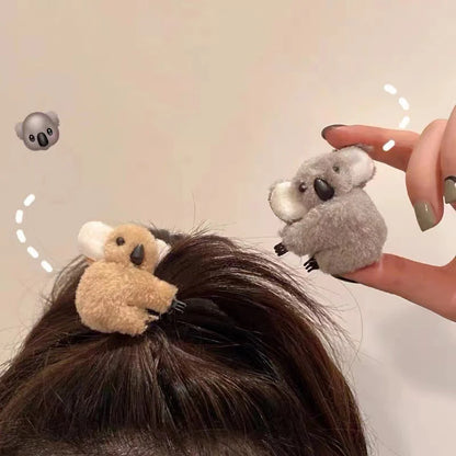 Koala Bear Hair Clips – Animal Hair Claw Clip & Barrettes for Cute Hair Decoration and Accessories