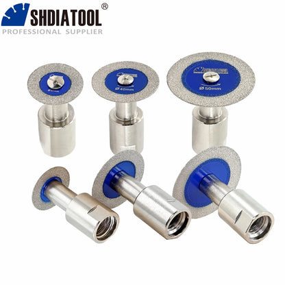 SHDIATOOL Carving Saw Blade - 30/40/50mm Diamond Cutting Disc with M14 Flange for Glass, Jade & Crystal Engraving