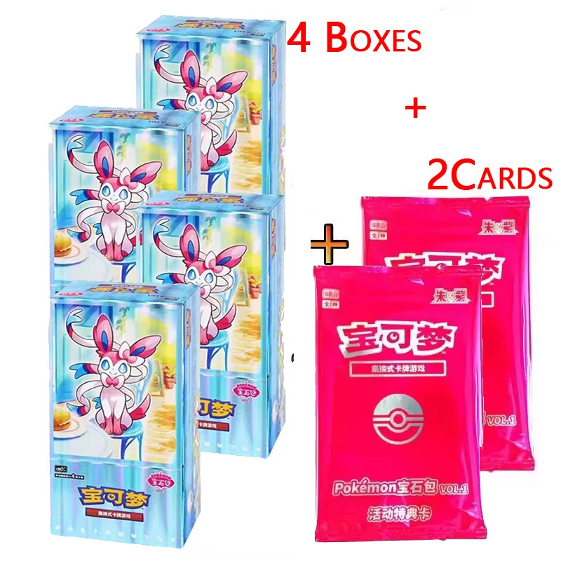 Original Pokemon TCG Gem Pack Vol.2 — Chinese Eevee Scarlet & Violet Trading Card Set, 1 Case 20 Boxes