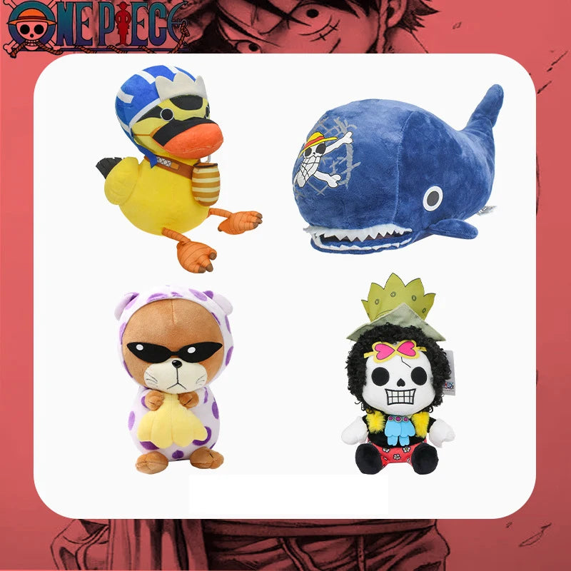 One Piece Anime Plush Toys - Luffy, Tony Tony Chopper, Shark and Duck Stuffed Dolls for Birthday Gifts