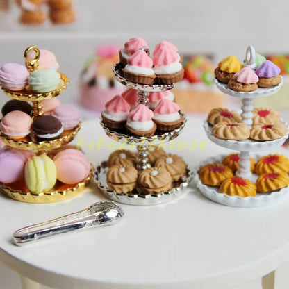 1/12 Miniature Dollhouse Cake – Pretend Play Dessert Toy for Blythe & BJD Dolls