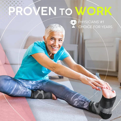 Plantar Fasciitis Night Splint Socks - Compression Heel Support for Foot and Heel Pain