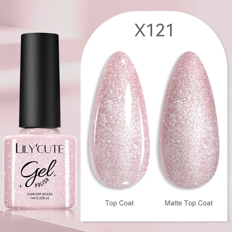 LILYCUTE 5ml Silver Metallic Liner Gel Polish – Super Bright UV Nail Art Stripe & Drawing Paint Varnish, Mirror Effect Graffiti Gel