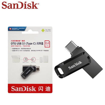 SanDisk Ultra Dual USB-C Flash Drive - USB 3.2 OTG 64GB 128GB 256GB 512GB Up to 400MB/s for iPhone 15 & Compatible Devices
