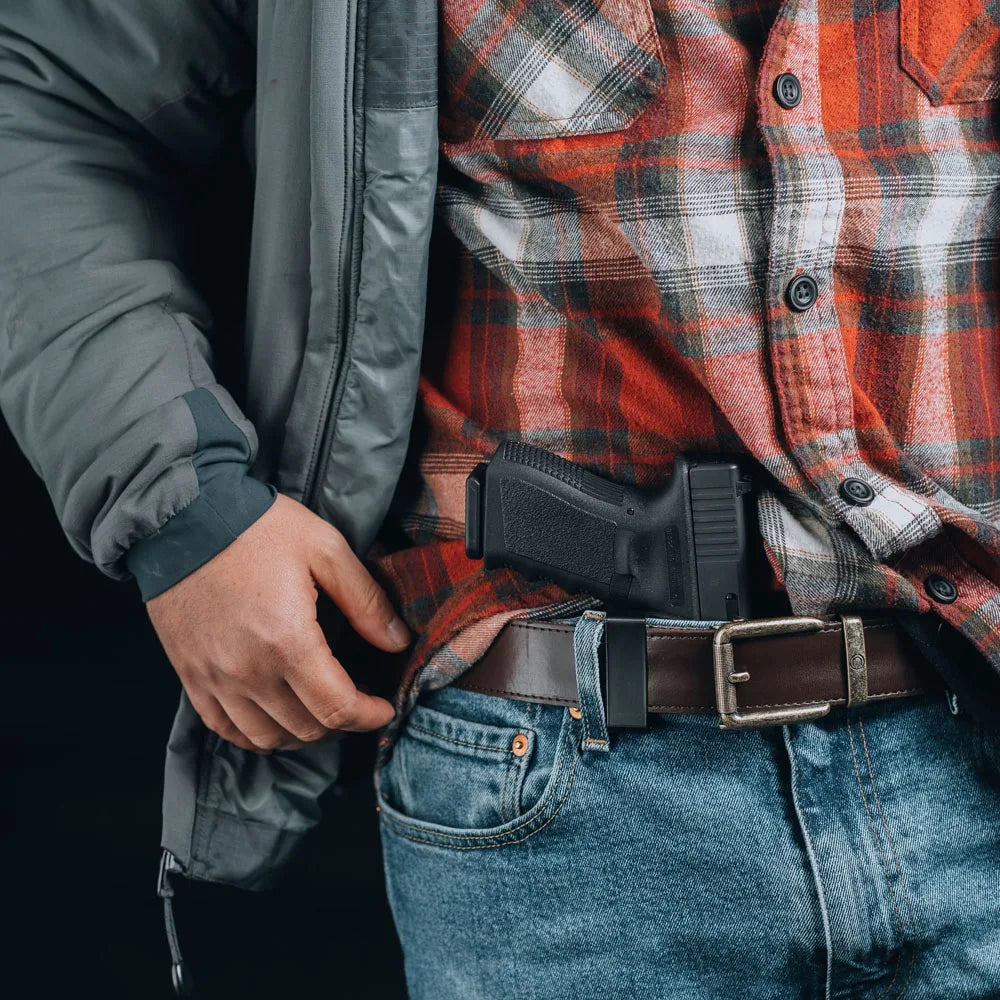 Ambidextrous IWB Gun Holster - Universal 9mm Concealed Inside Waistband Carry for Glock 17 19 26 Tactical Pistols
