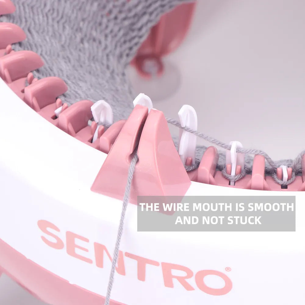 Sentro Knitting Machine Craft Kit - 40 Needle Hand Knitting Machine for Scarves, Hats, Sweaters, Gloves, and More