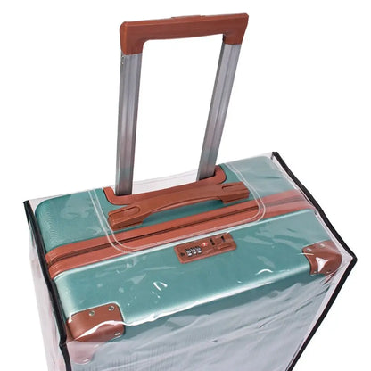 Transparent PVC Luggage Cover - Waterproof, Dustproof Suitcase Protector - Fashionable Travel Accessory