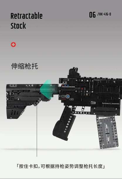 AK47 & AWM Sniper Gun Building Block Set – Military MOC Model Toy for Boys Holiday Gift