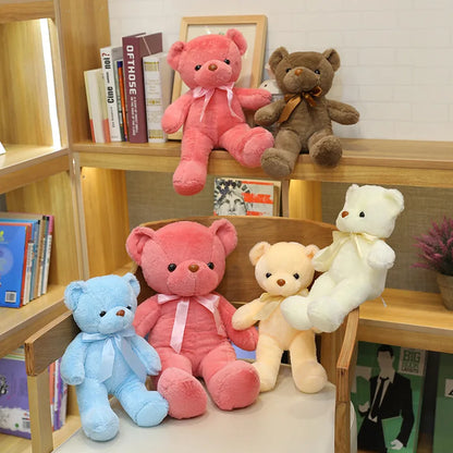 Cute Teddy Bear Plush Toy — Soft Stuffed Animal, Kawaii Cat & Baby Sleeping Plush for Kids, Girls, Home Decor & Gift