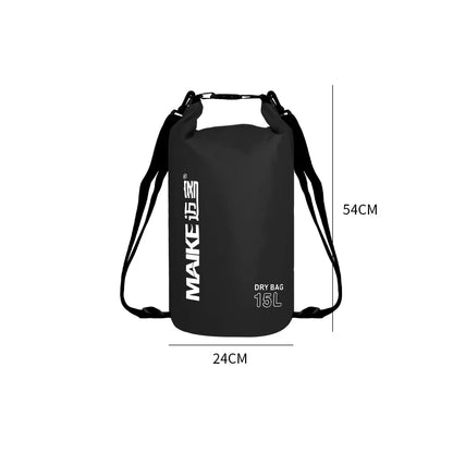 Waterproof Dry Bag Backpack - 5L/10L/15L Outdoor Storage Bag for Swimming, Rafting, Kayaking & Trekking