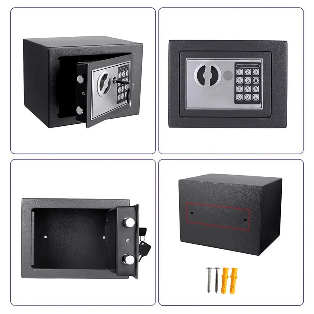 Electronic Digital Keypad Lock Safe – All Steel Security Box for Home & Office