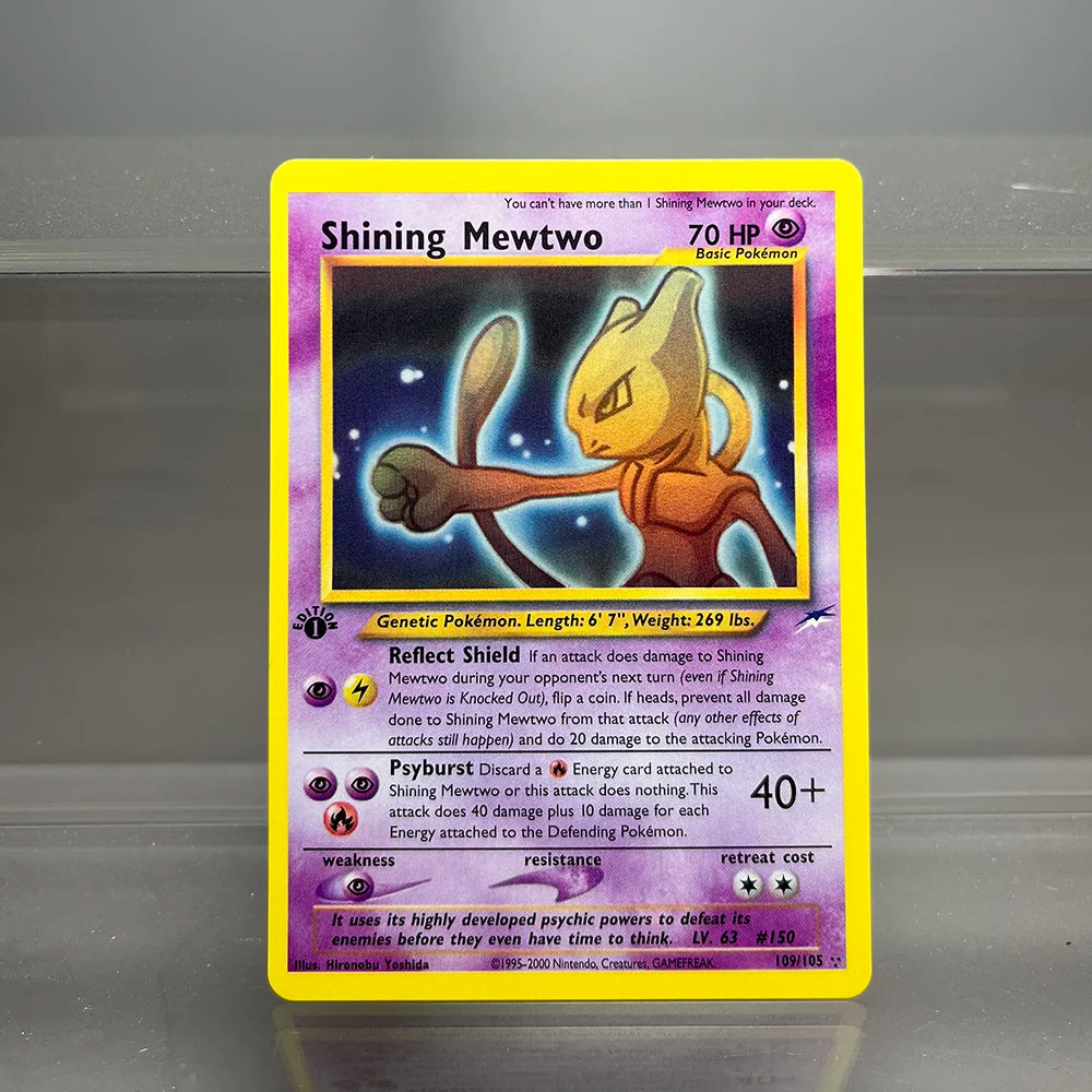 1996 Pokémon 1st Edition Base Set Flash Cards – Shining Charizard, Lugia, Wigglytuff Collection, PTCG Proxy Cards