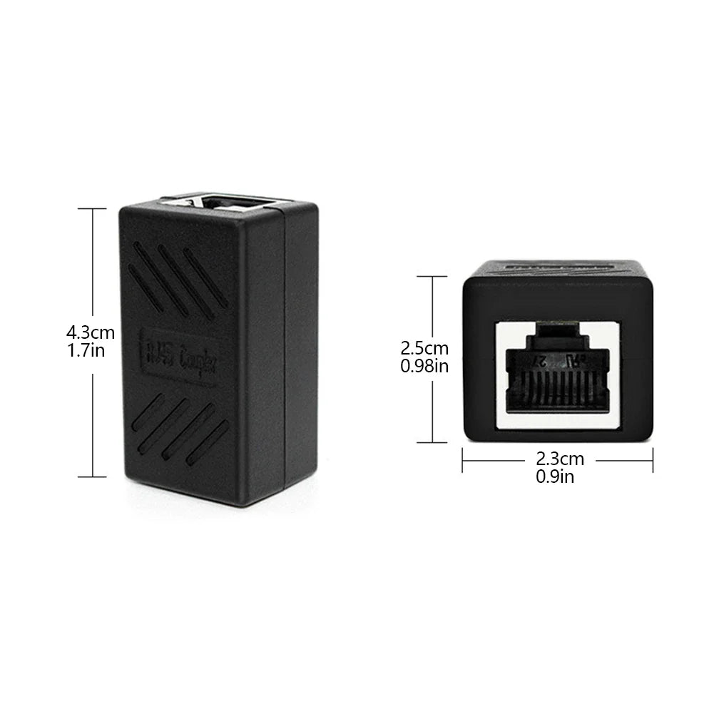 5/10/20Pcs RJ45 Ethernet Coupler – Female to Female LAN Connector Adapter for Cat5e, Cat6, Cat7 Cable Extender