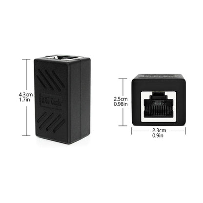 5/10/20Pcs RJ45 Ethernet Coupler – Female to Female LAN Connector Adapter for Cat5e, Cat6, Cat7 Cable Extender