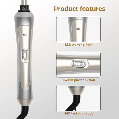 9mm Ceramic Hair Curling Iron Wand – Professional Electric Curler Tongs for Salon Styling & Crimping