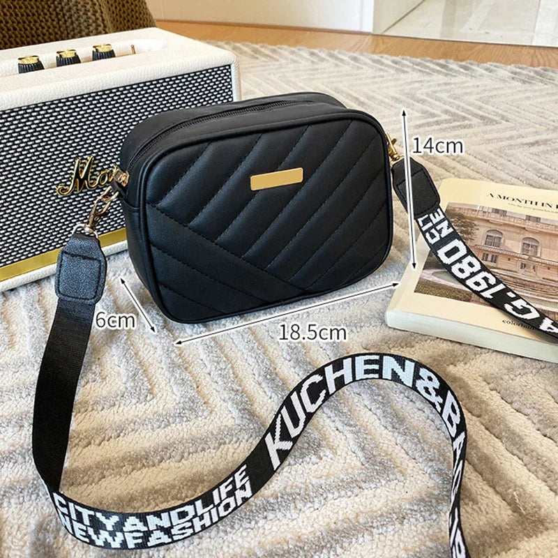 Fashion Women's Small Crossbody Bag - PU Leather Messenger, Zipper Handbag, Luxury Designer Purse for Summer Travel