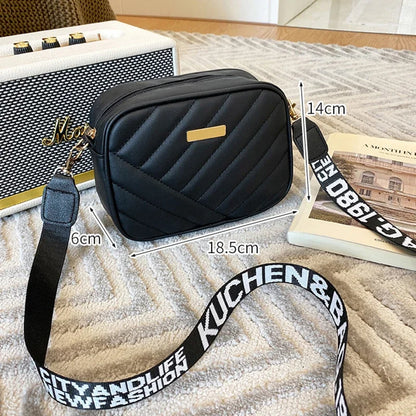 Fashion Women's Small Crossbody Bag - PU Leather Messenger, Zipper Handbag, Luxury Designer Purse for Summer Travel