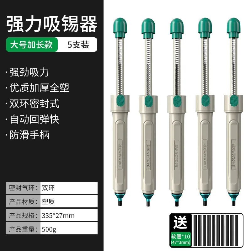 BAOLIAN Desoldering Pump - Manual Solder Sucker with Strong Vacuum Suction for Electronics Repair & DIY