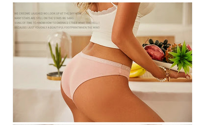 5-Pack Women’s Cotton Panties – Sexy Comfort Briefs with Letter Print & Waistband (M-XXL)