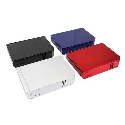 11 Colors Replacement Full Case Cover for Wii Game Console – Black, White, Blue, Transparent Housing Shell with Buttons & Retail Packing