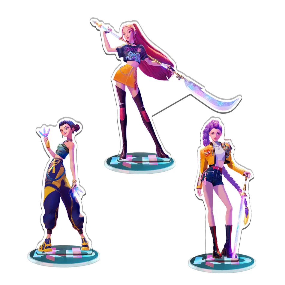 NEW KPop Demon Hunters Doll Toy — Rumi Mira Zoey Action Figure, Princess Baby Girl DIY Plastic Toy for Girls