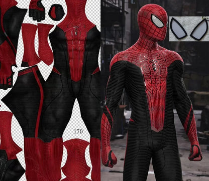 TASM1 Superhero Cosplay Bodysuit - Spandex Zentai Halloween Costume for Men