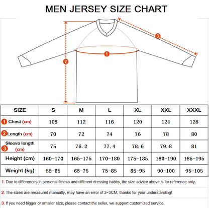 2024 Men’s Long Sleeve Motocross Jersey — Racing MTB Downhill BMX Enduro Motorcycle Sport T-Shirt