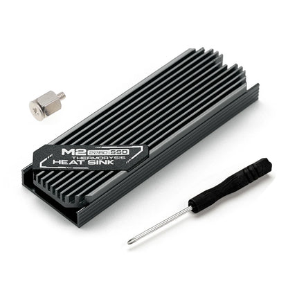 Jonsbo M.2 SSD NVMe Heat Sink - Aluminum 2280 SSD Gasket with Silicone Thermal Pad for PC