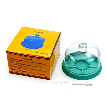 Watch Movement Dust Cover & Parts Holder Tray – Moistureproof Anti-Dust Storage Box for Watchmakers