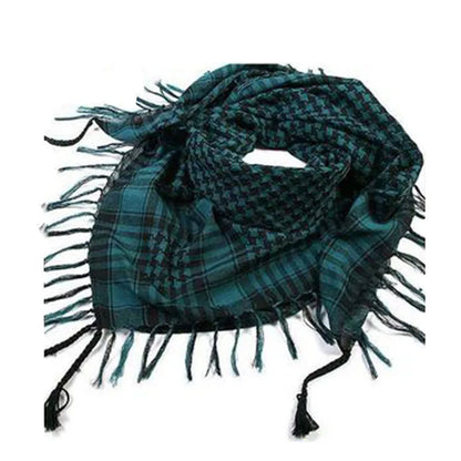 Military Plaid Scarf - Lightweight Unisex Tactical Arab Shemagh for Warmth & Outdoor Wear