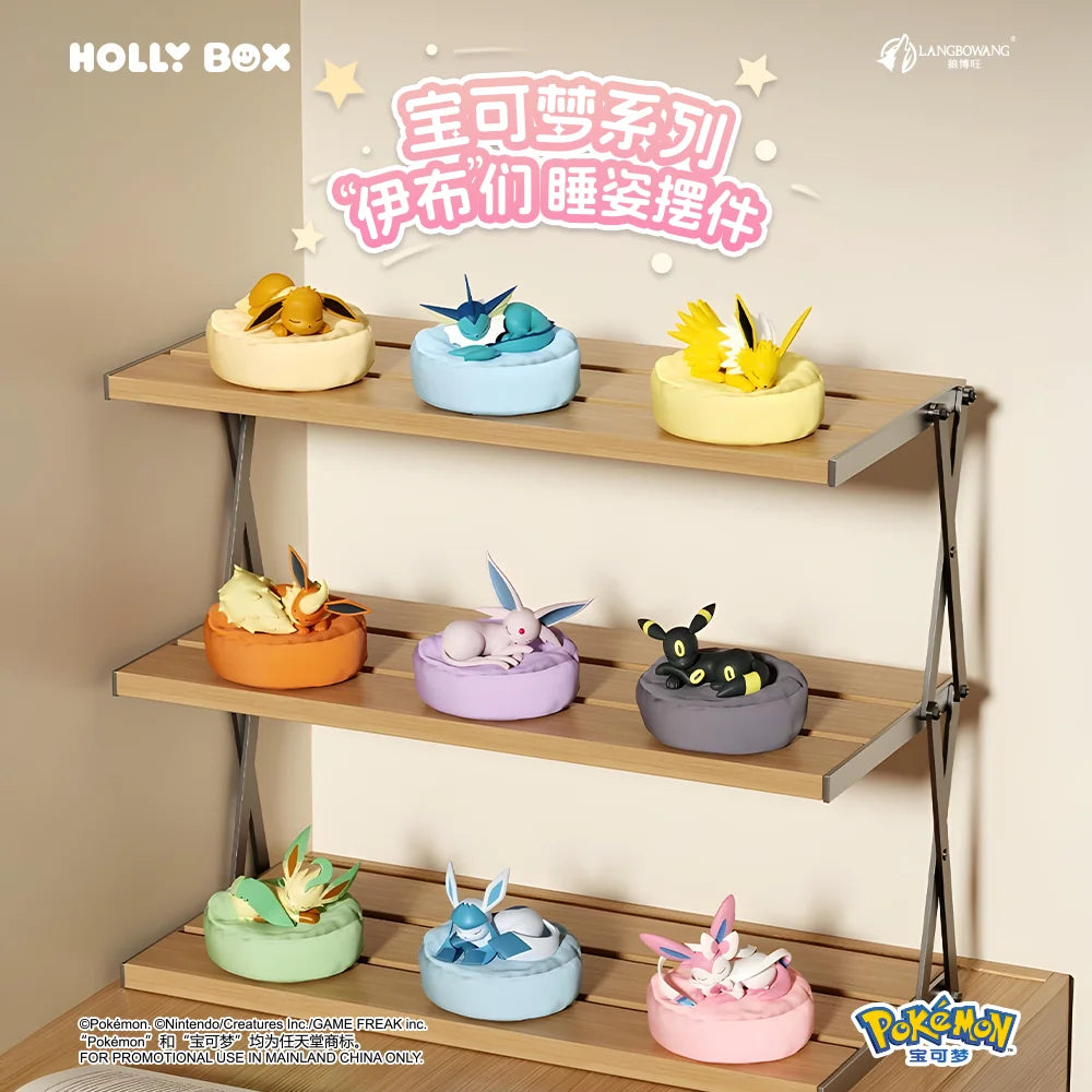 Eevee Anime Blind Box Set - Multi Form Character Desktop Ornament Toy Scene Decoration Mystery Gift Collection