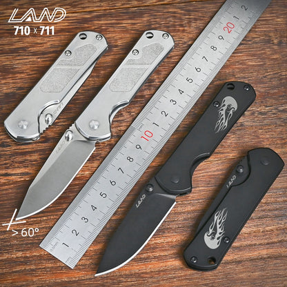 LAND 710/711 Outdoor Folding Knife – Pocket Nail File, Camping, Survival, Fishing & Hunting EDC Tool