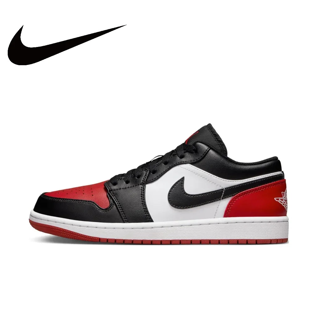 Nike Air Jordan 1 Low – Light Smoke Grey Retro Basketball Shoes | Men's Wear-Resistant, Anti-Slip Sneakers