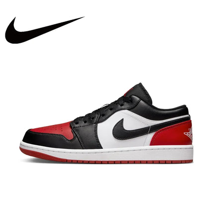 Nike Air Jordan 1 Low – Light Smoke Grey Retro Basketball Shoes | Men's Wear-Resistant, Anti-Slip Sneakers