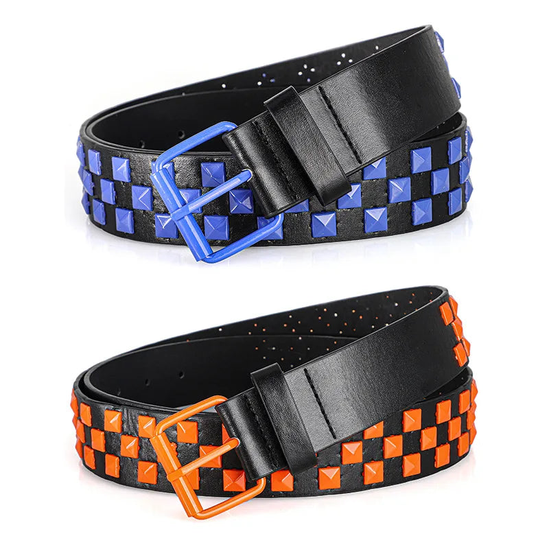 Unisex Rivet Belt - Punk HipHop Y2K Rock Style Streetwear Belt for Men and Women