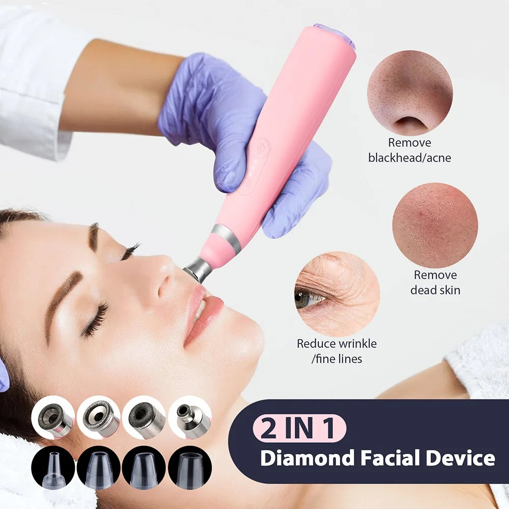 Professional Diamond Microdermabrasion Machine – At-Home Facial Peeling & Deep Cleaning Skin Care Tool