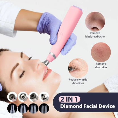 Professional Diamond Microdermabrasion Machine – At-Home Facial Peeling & Deep Cleaning Skin Care Tool