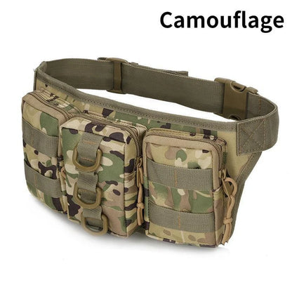 Men’s Waterproof Oxford Cloth Belt Bag – Outdoor Waist Pack for Hiking, Camping, Fishing, and Mountaineering
