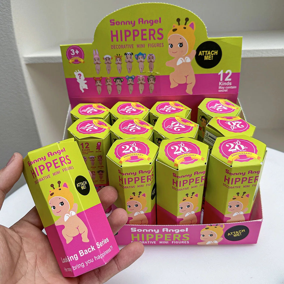 12PCS Surprise Blind Box Cartoon Character Dolls – Cute Model Toy Figures for Mobile, Car & Desktop Decoration Gift