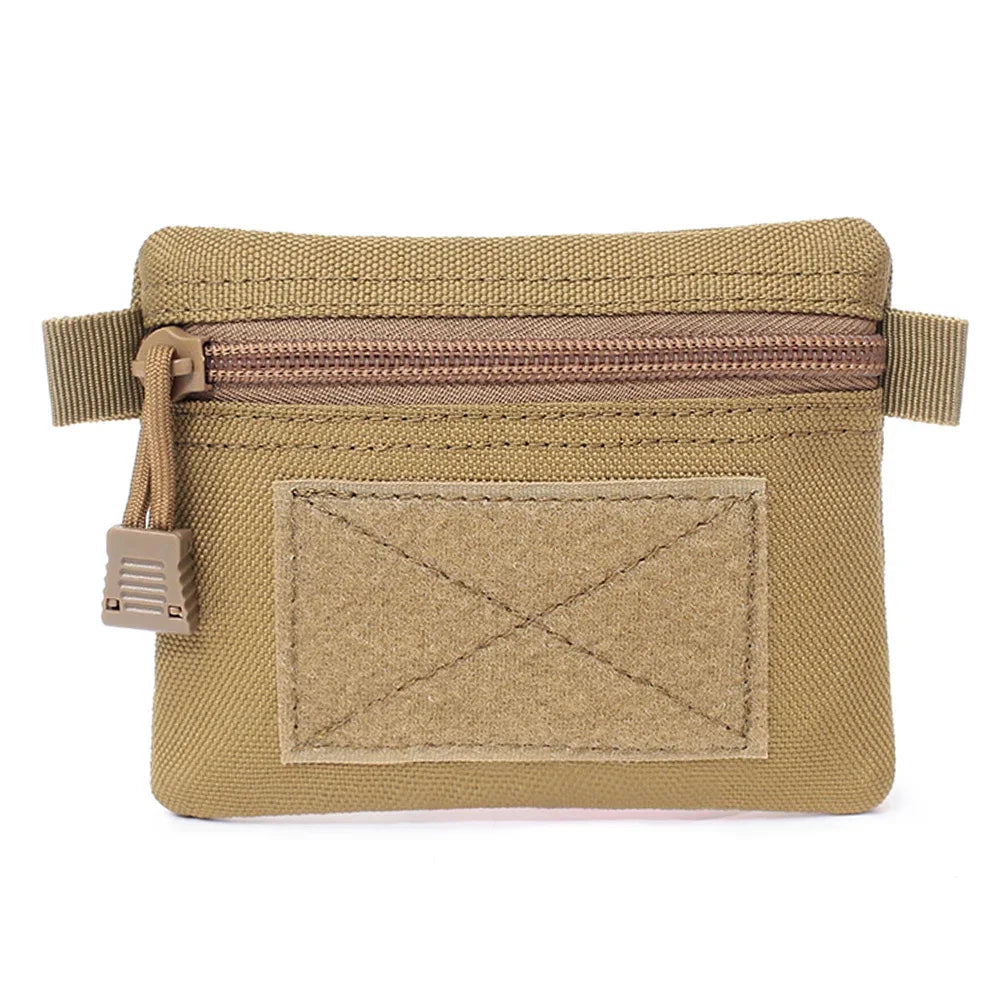 Outdoor Waterproof EDC Molle Wallet — Portable Travel Zipper Waist Pouch for Camping, Hiking & Hunting