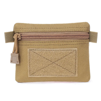 Outdoor Waterproof EDC Molle Wallet — Portable Travel Zipper Waist Pouch for Camping, Hiking & Hunting