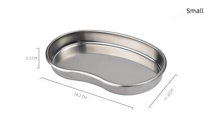 Stainless Steel Kidney-Shaped Sterilized Tray – Medical, Dental & Surgical Tweezers Container Jar