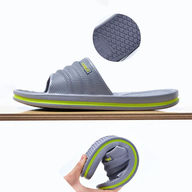 Men’s EVA Bathroom Slippers – Comfortable Non-Slip Soft Sole Indoor Summer Home Slide Sandals for Daily Wear
