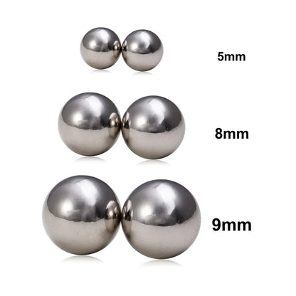 Magnetic Non-Piercing Jewelry Set - Stainless Steel Nipple Rings, Nose Studs & Lip Rings