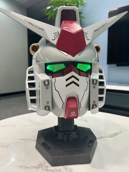 Vol.1 RX-78-02 Cyberpunk Helmet – 1:1 Mech Robot Mask with Touch Control Light, Cosplay Costume & Halloween Toy Gift for Kids