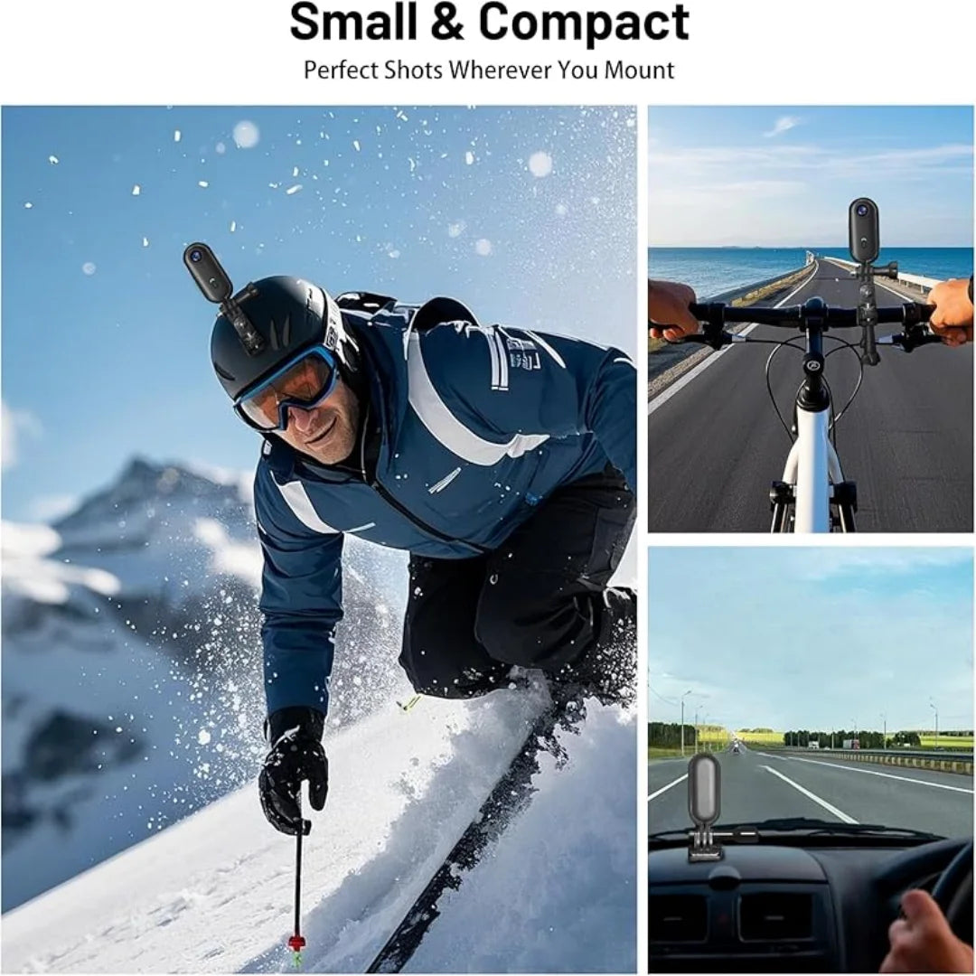 4K FHD 1080P Outdoor Sports Action Camera — Mini Helmet & Bike Cam for Motorcycle, Bicycle, Body Filming & Video Recording